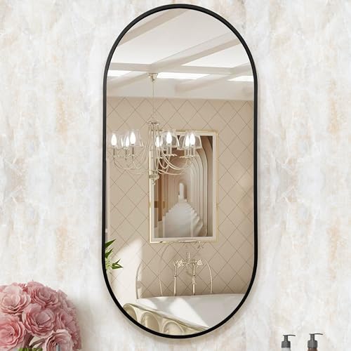 ABOUT SPACE 4mm Heavy Glass HD Mirror 20inch Shatter Proof & Explosion Film Proof Capsule Mirror