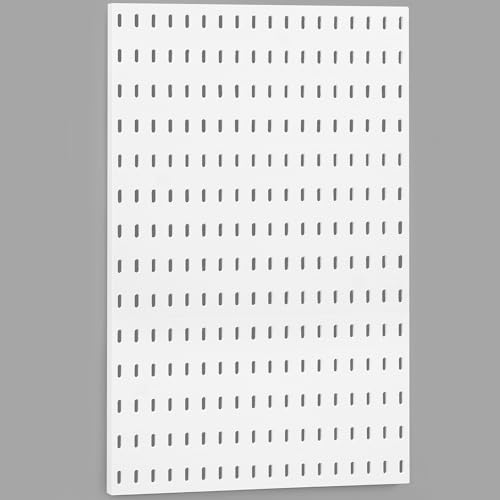 ABOUT SPACE Peg Board-Home Pegboard Wall Organizer with Self-Adhesive Stickers for Home Office, Bathroom, Kitchen, Entrance, Living Room Wall Peg Board (White - L 36 x H 56 cm)