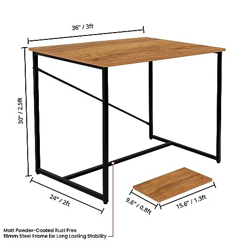 ABOUT SPACE Computer Table with CPU Stand - (Wood Color- L 92 x B 61 x H 76 cm)