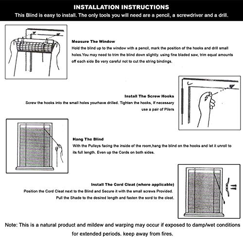 ABOUT SPACE Bamboo Curtain (Beige,6 Ft Height x 3 Ft Width)(Pack of 2)