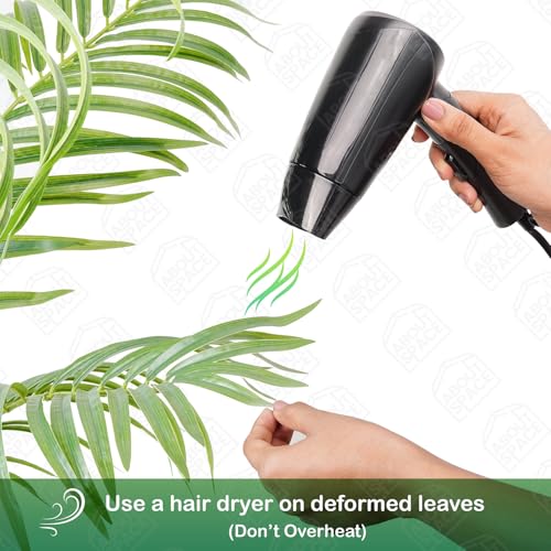 ABOUT SPACE 6 ft Artificial Palm Tree Plant Decor with Pot & 15 Leaves