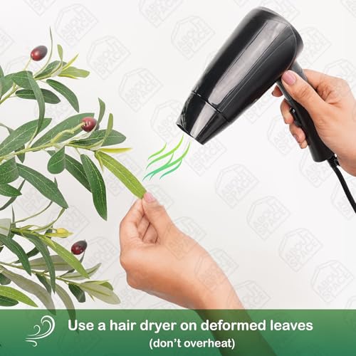 ABOUT SPACE 5 ft Artificial Olive Tree Plant Decor with Pot & 928 Leave