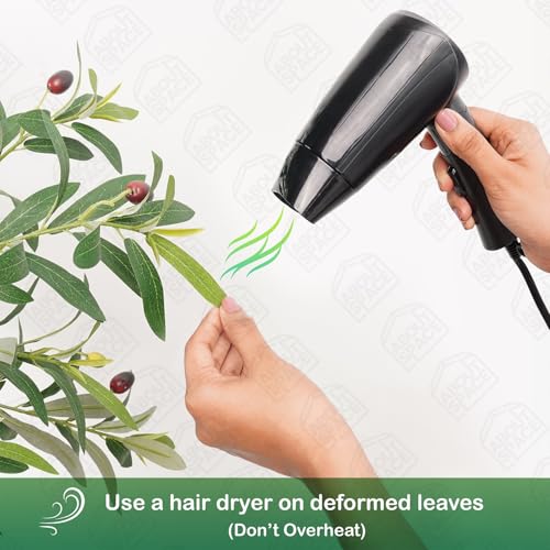 ABOUT SPACE 4 ft Artificial Olive Tree Plant Decor with Pot & 580 Leaves