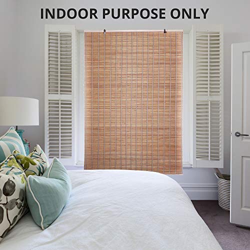 ABOUT SPACE 2 Pcs Bamboo Curtain - W 4 ft x H 6 ft