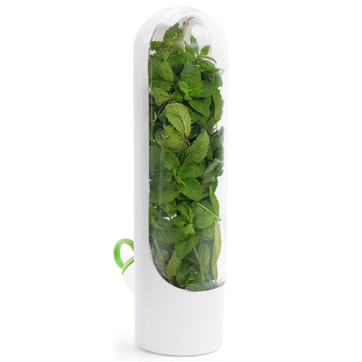 ABOUT SPACE Herb Saver Pod, Fresh Herb Keeper for Refrigerator, Mint Basil Coriander Container for Fridge Transparent Storage Pods, Container Saver for Refrigerator (B6 x H25 cm) Plastic