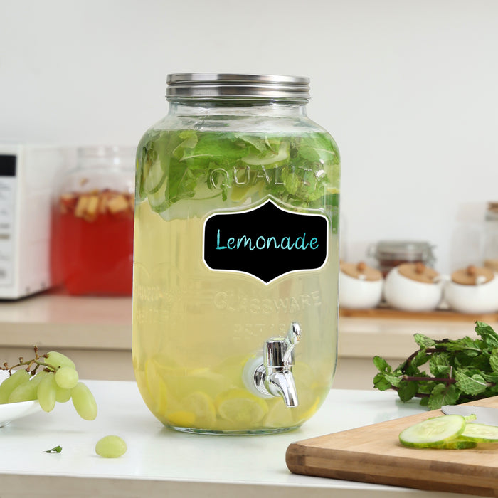 Glass Juice Dispenser with Tap (3.4 L)