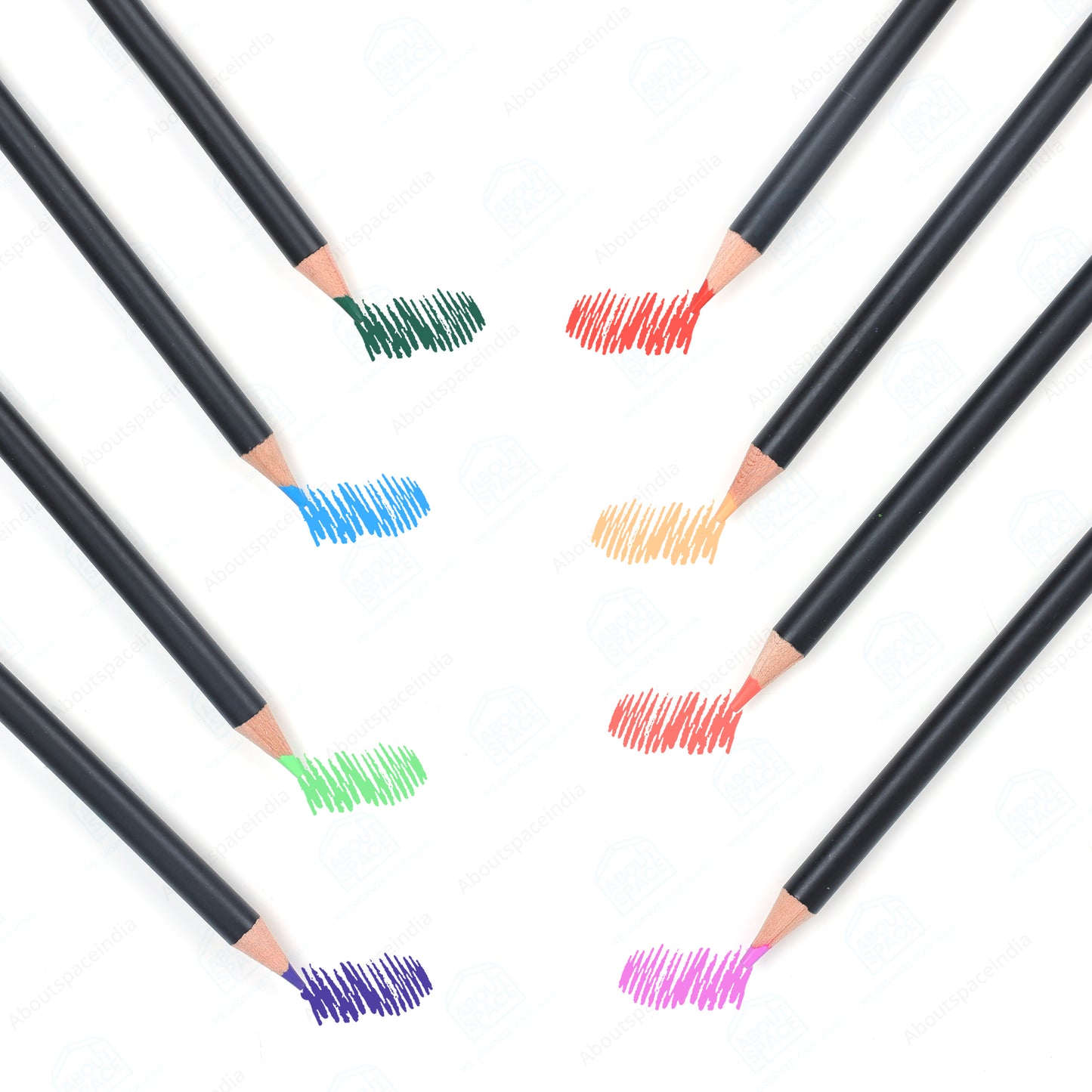 ABOUT SPACE Colour Pencils Kit (75 Pcs) - Drawing Color Pencils with Shading HB Pencil, Vinyl Eraser, Sharpener & Storage Box for Book Colouring,Blending,Sketching