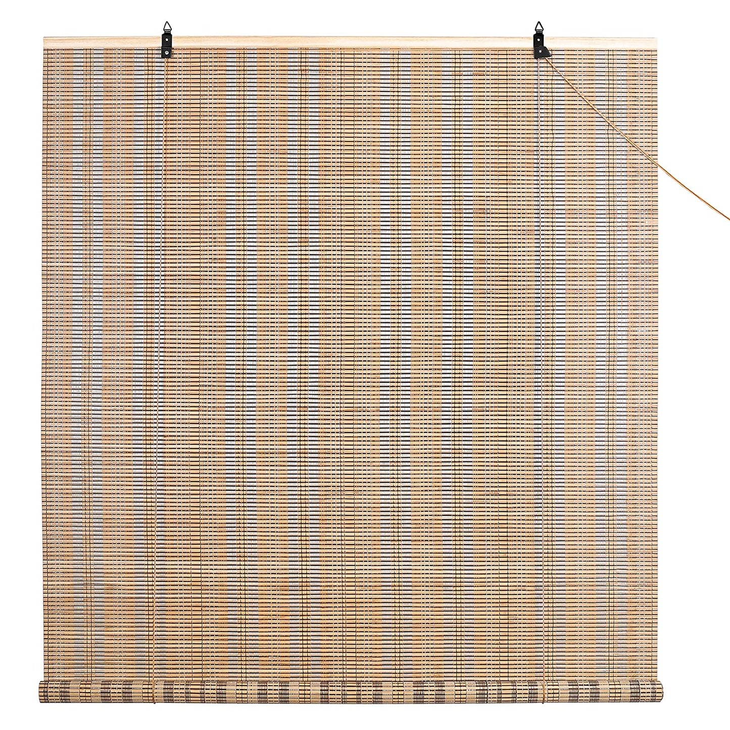 ABOUT SPACE Bamboo Curtains (Beige, W 5 ft x H 6 ft)