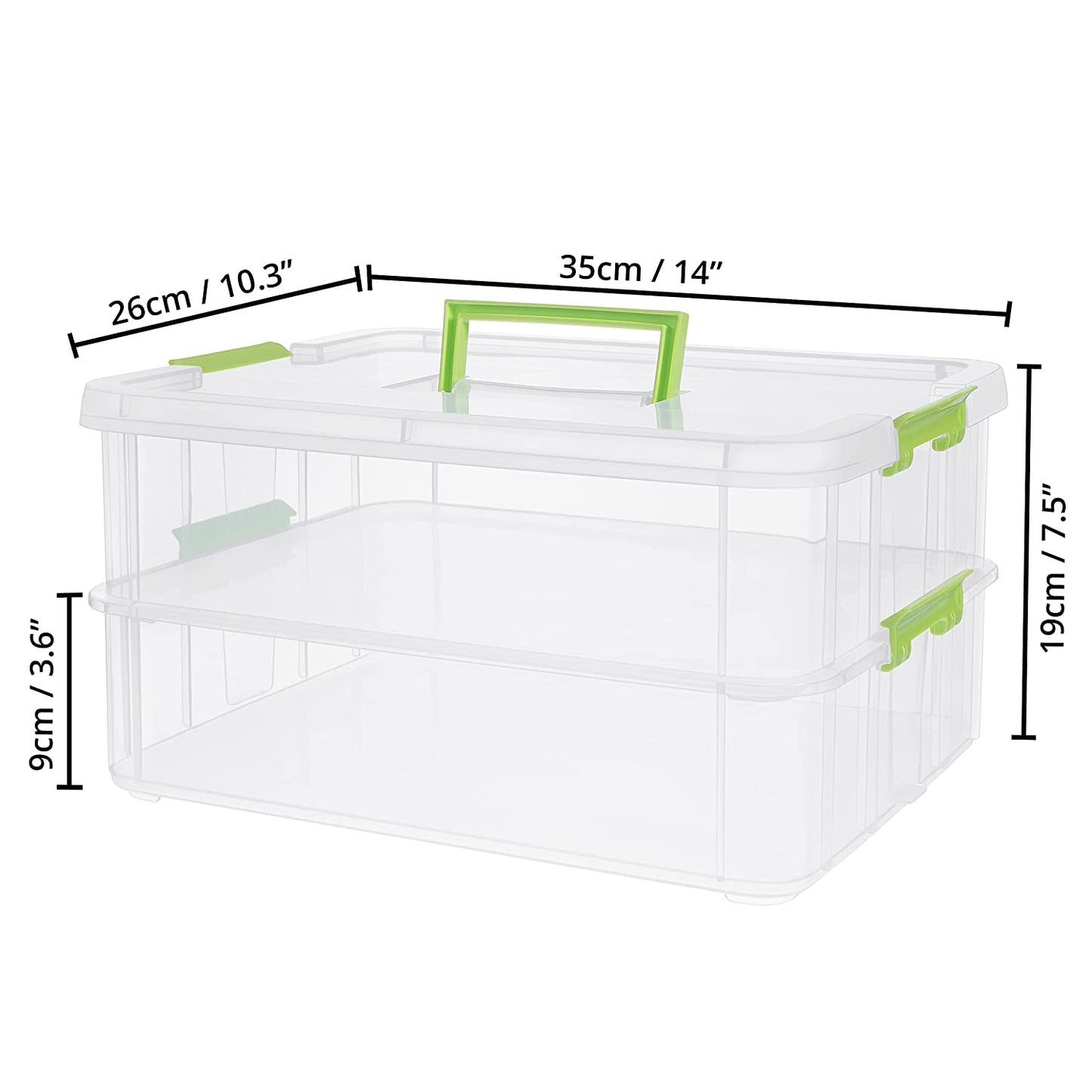 ABOUT SPACE Plastic Storage Box - 2 Tier