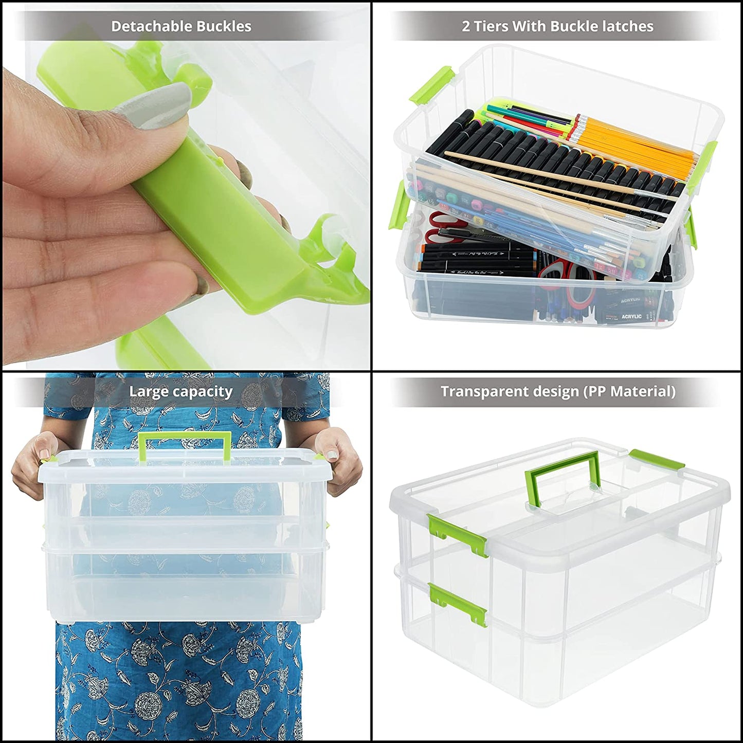 ABOUT SPACE Plastic Storage Box - 2 Tier