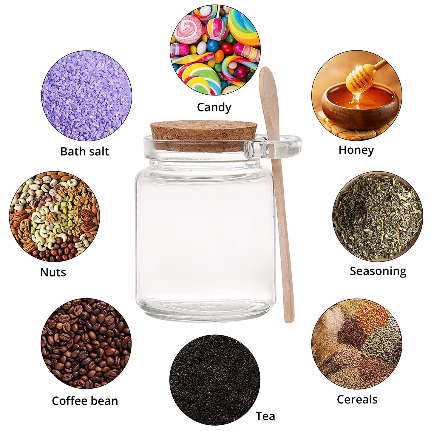 ABOUT SPACE Airtight Container Glass - 3 Pack 200ml
