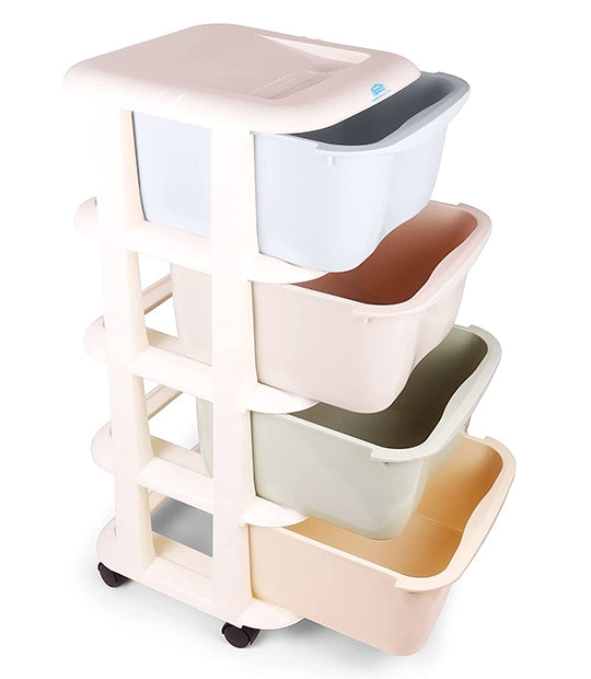 4-Tier Pastel Cabinet Drawer