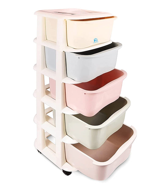 5-Tier Pastel Cabinet Drawer