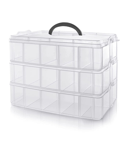 3-Tier Organizer with Interchangeable Slots