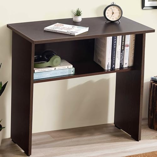 ABOUT SPACE Study Table for Students with UnderDesk Storage Shelf [Flower Wenge-L60 x B40 x H75cm]