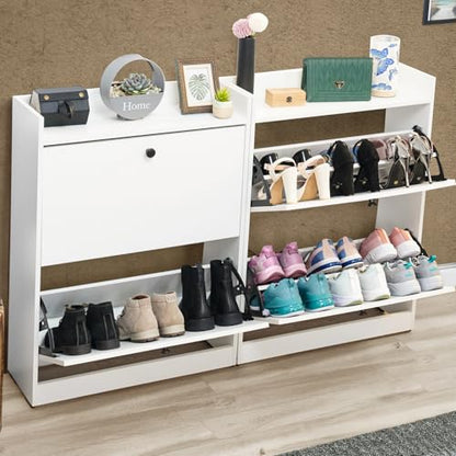 ABOUT SPACE Shoe Rack for Home Ft Tilt Out Door Slim Shoe