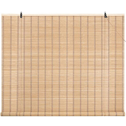 ABOUT SPACE Bamboo Curtains - (Beige, W 5 ft x H 6 ft)