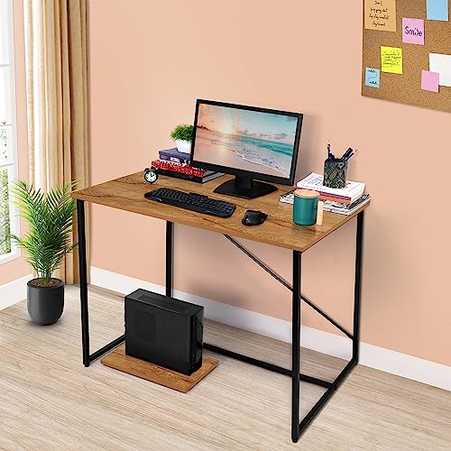ABOUT SPACE Computer Table with CPU Stand - (Wood Color- L 92 x B 61 x ...