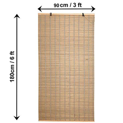 ABOUT SPACE Bamboo Curtain - W 3 ft x H 6 ft