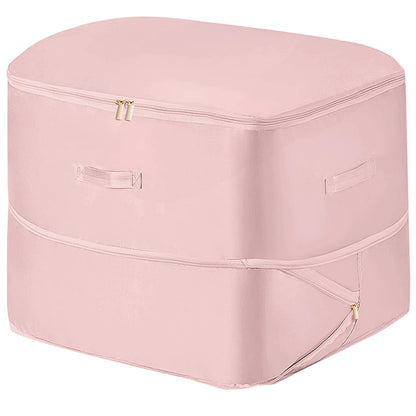 ABOUT SPACE Ultra Space Saving Self Compression Organizer - 141 L Vacuum Storage Bags - Packing Vaccine Bags for Clothes Airtight Reusable -Travel Essentials (Pink - Large - L 54 x B 42 x H 62 cm)