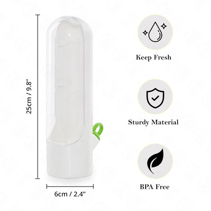 ABOUT SPACE Herb Saver Pod, Fresh Herb Keeper for Refrigerator, Mint Basil Coriander Container for Fridge Transparent Storage Pods, Container Saver for Refrigerator (B6 x H25 cm) Plastic
