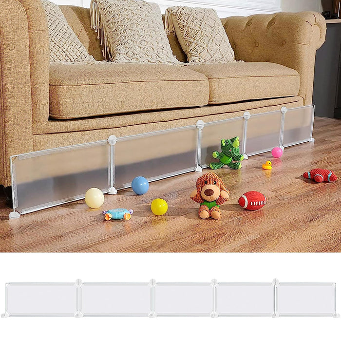 ABOUT SPACE Under Sofa Toy Blocker (6.3 Ft) - Sofa, Bed Space Gap Blocker for Baby Safety Toys Stopper, Toy Catcher Under Sofa, Couch Blocker Furniture Gap Filler (L 195 x H 17 cm)