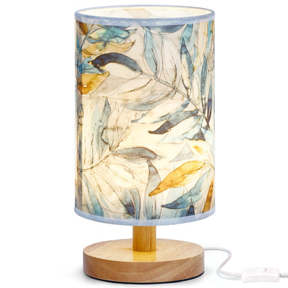 About Space Table Lamp - Bedside Side Table Lamp With Wooden Base For Night Reading,Bed Room,Living Room,Home & Decor - Cylindrical Night lamp With Dim Light (11 Inch Height, Bulb Included) (1 pack)