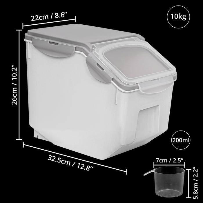 Grey Rice Dispenser