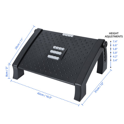 Under-Table Acupressure Foot Rest
