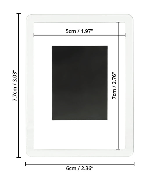 Mini Magnetic Fridge Photo Frames  (Pack of 12)