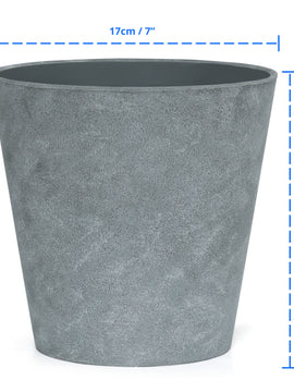 Artificial Cement Plastic Pot (Set of 3)