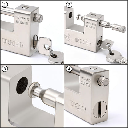 ABOUT SPACE Heavy Duty Padlock with 4 Keys