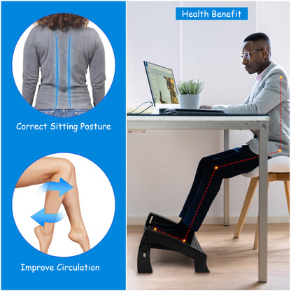 Under-Table Acupressure Foot Rest