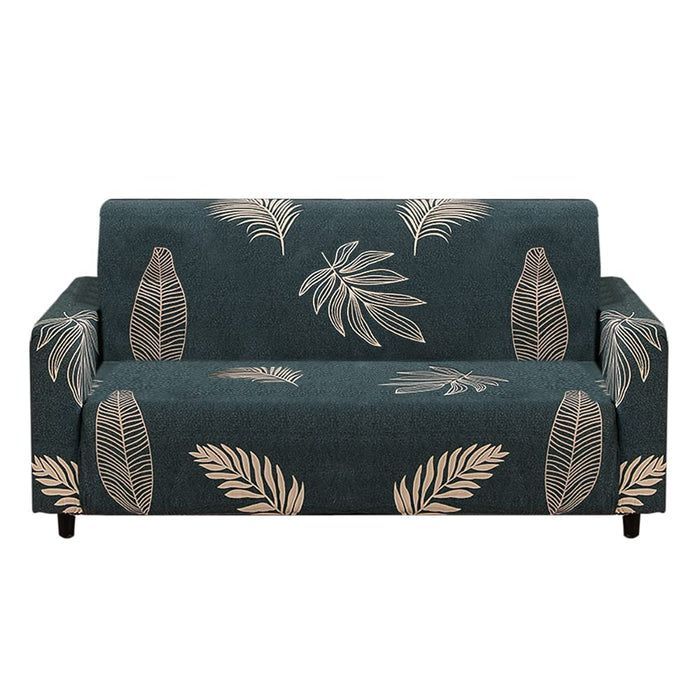Matte Black Eclectic Super Stretchy Sofa Cover