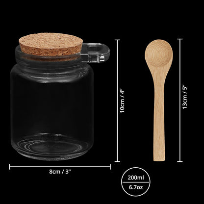 ABOUT SPACE Airtight Container Glass - 3 Pack 200ml