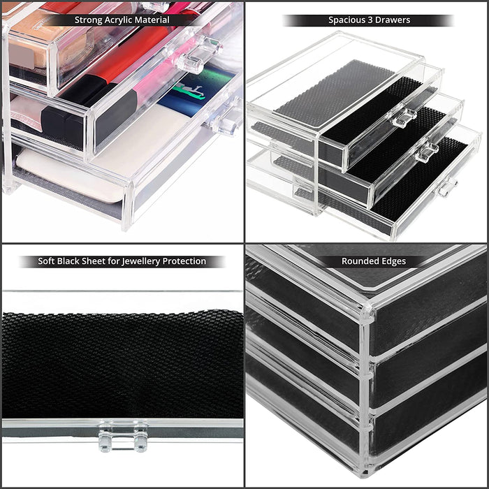 3-Tier Acrylic Jewellery Drawer