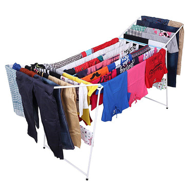 Foldable Steel Cloth Dryer - White
