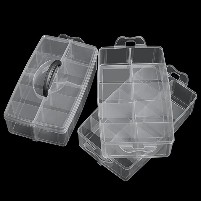 3-Tier Organizer with Interchangeable Slots