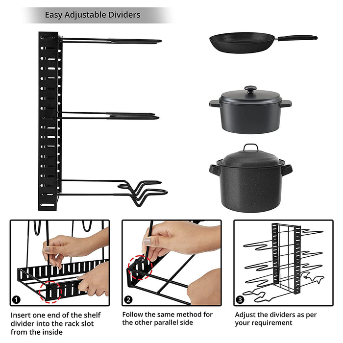 8-Tier Pots and  Pans Organiser