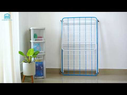 ABOUT SPACE Clothes Stand For Drying - Collapsible Foldable (L 186 x B58 x H85cm,Alloy Steel)